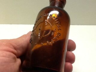 Antique Amber Oakland Chemical Co.  Bottle. 5