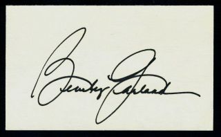 Beverly Garland Deceased Actress " My Three Sons " Signed 3x5 Index Card X0468