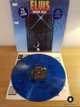 Elvis Presley - Moody Blue (lp,  Album,  Blue Vinyl) -