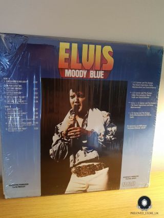 Elvis Presley - Moody Blue (LP,  Album,  Blue Vinyl) - 2