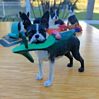 Danbury Purely Boston Terrier Figures Figurines 8,  bonus 8