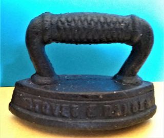 Antique Advertising Sad Iron By Round Oak Stoves And Ranges