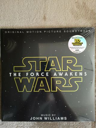 Star Wars - The Force Awakens 3d Hologram Vinyl Album 2xlp,  (john Williams)