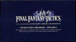 【good Cond】final Fantasy Tactics Character Card Book 2 Fr Jp 1261u