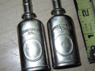2 Vintage Shakespeare Co.  Oil Can USA made Oiler Fishing bait casting Reel 3