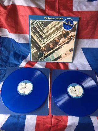 Vinyl Record Album - The Beatles 1967 - 1970 Blue Vinyl (98) 33 Stunning Vinyl