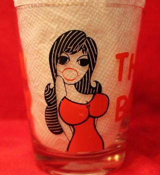 Vintage 1976 C.  M.  Paula Tumbler Novelty Beer Glass Cup naughty boobs 2