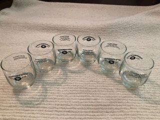 6 Jack Daniels Tennessee Sipper Rocks Glasses With 3 Squire Precepts On Back