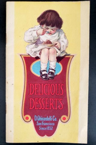 Antique Ghirardelli Chocolate Recipe Booklet