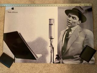 Apple Think Different Poster,  Frank Sinatra By Steve Jobs Rare 1999 24 X 36