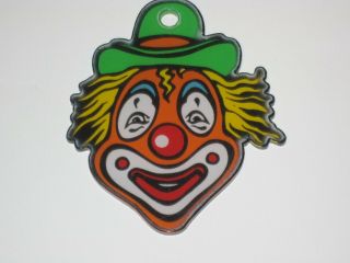 Comet Pinball Promo Plastic Key Chain Clown