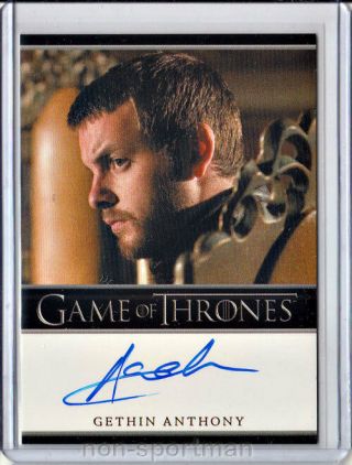 Game Of Thrones Season 2 Gethin Anthony Autograph