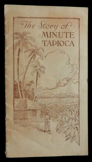 Vintage Advertising Premium " The Story Of Minute Tapioca " Booklet Orange,  Mass