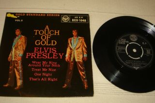 Elvis Presley " Touch Of Gold Vol 2 " 7 " Vinyl Ep,  Ex,  Rcx - 1048