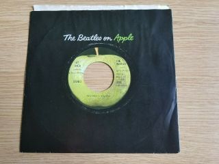 The Beatles Apple 45 Record Get Back / Don 