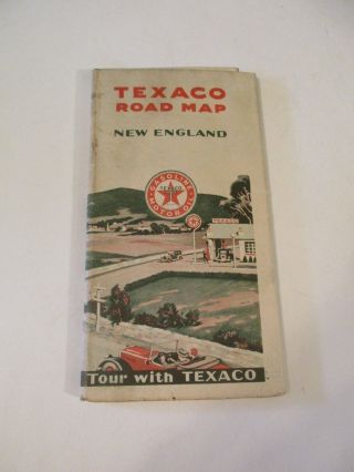 Vintage 1931 Texaco England Oil Gas Service Station Road Map 2
