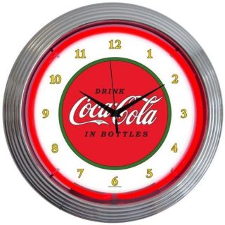 Coca - Cola Classic 1910 Neon Clock Sign Coke Fully Licensed 15 " Neonetics 8cccla