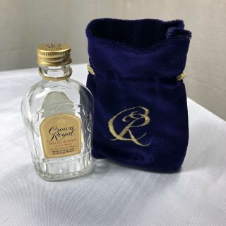 Rare Crown Royal Special Reserve Bottle And Bag Empty 1st Edition 50ml