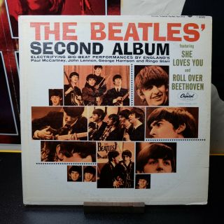 1964 The Beatles - Second Album LP Record - T2080 - Capitol Records - VG,  / VG, 2