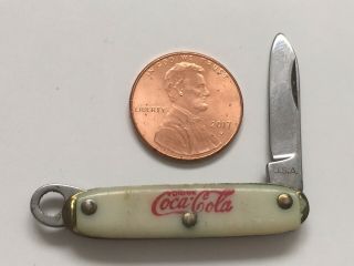 Vintage Coca Cola Single Blade Miniature Pocket Knife