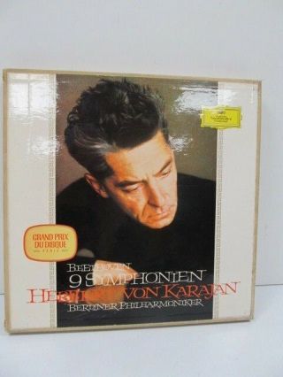 Beethoven 9 Symphonies Vinyl 12” H Von Karajan Berlin Philharmonic Orchestra 65 