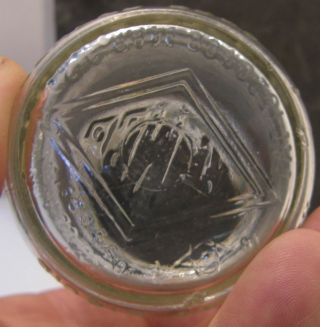 VINTAGE EMBOSSED GLASS CREAM - TOP 1/2 PINT BOTTLE NASHVILLE PURE MILK CO 2