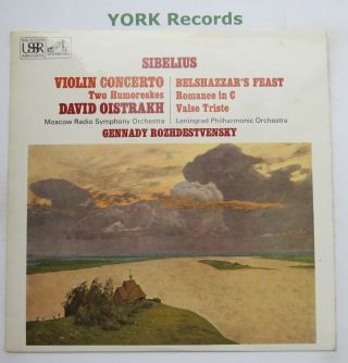 Asd 2407 - Sibelius - Violin Concerto Oistrakh / Rozhdestvensky - Ex Lp Record