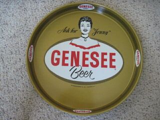 Vintage Genesee Beer Tray " Ask For Jenny " Nr