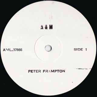 Peter Frampton Rare Oz White Label Test Press Lp Art Of Control Nm 82 Humble Pie