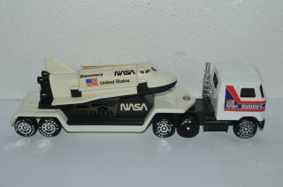 Vintage 1980 Buddy L Nasa Space Shuttle Discovery 18 Wheeler Mack Tractor