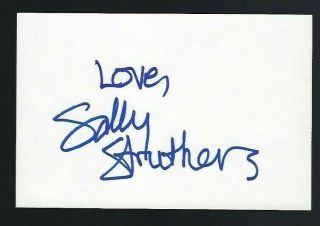 Sally Struthers Signed Autograph 4 " X 6 " Card All In The Family