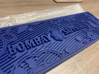 Bombay Sapphire Gin Rubber Bar Mat With 8 Page Cocktail Book
