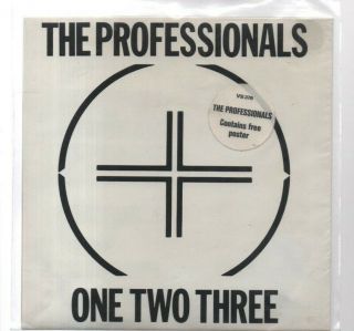 The Professionals - One,  Two,  Three (1980 7 " Single With Poster) Sex Pistols 123
