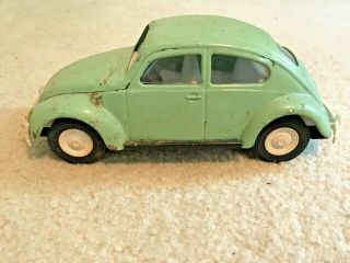 K91 Wow Vintage Tonka Pressed Steel Volkswagen Vw Beetle Bug 52680 - Green