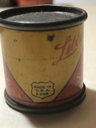 1930 ' s Libby ' s Miniature Salesman Sample Doll Toy Tin LItho Food Vienna Sausages 4