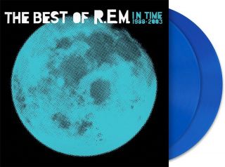 R.  E.  M.  - In Time: The Best Of R.  E.  M.  1988 - 2003.  Hmv - Blue Vinyl 2lp.