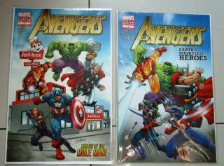 Rare 2012 Set Of 2 Jollibee Avengers Comics Out Of Print Hulk