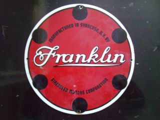 Franklin Porcelain Sign Air Cooled Motors Corp.