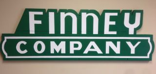 Collectible Vintage Handmade Wooden Sign - Finney Company
