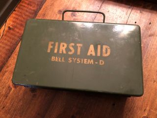 Vintage Bell System D First Aid Kit