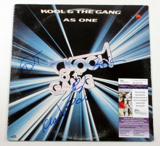 Kool & The Gang Signed Lp Record Album As One W/ 4 Jsa Autos Df018964