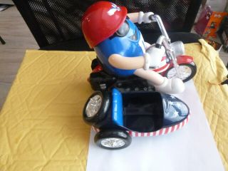 M & M CANDY DISPENSER PATRIOTIC MOTORCYCLE FREEDOM RIDER WITH SIDECAR 2