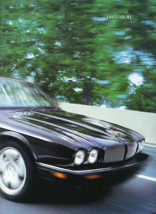 2001 Jaguar Xj Xjr Xj8 Vanden Plas 46 - Page Deluxe Sales Brochure W/paint Chips