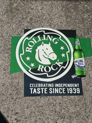 Rolling Rock Tin Sign.