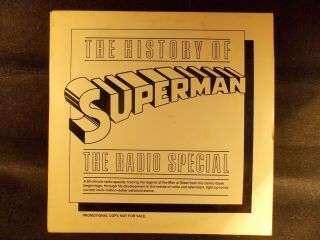 The History Of Superman: The Radio Special (warner Bros Pro - A - 964) Lp Promo Ex