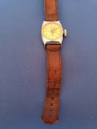 VERY RARE 1949 INGRAHAM PORKY PIG CHARACTER WATCH EXAMPLE 4