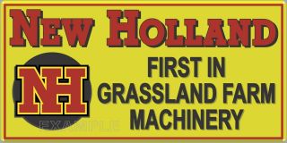 Holland Tractors Old Sign Remake Aluminum In/outdoor 12 " X 24 " /18 " X 36 "