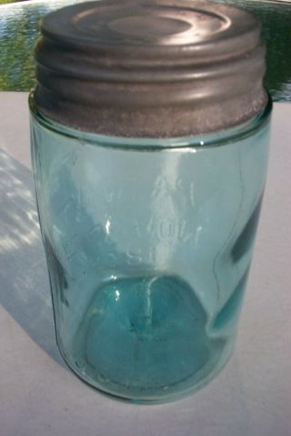 MASON ' S PATENT NOV.  30TH 1858.  pt fruit jar Reverse U.  G.  Co.  Antique canning 4