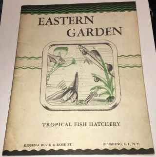 “eastern Garden” Tropical Fish Hatchery Catalog; 1950’s; Long Island,  Ny; Good