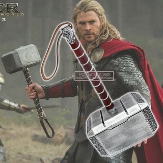 1:1 Avengers Thor The Dark World Hammer Mjolnir Props Cosplay Gift